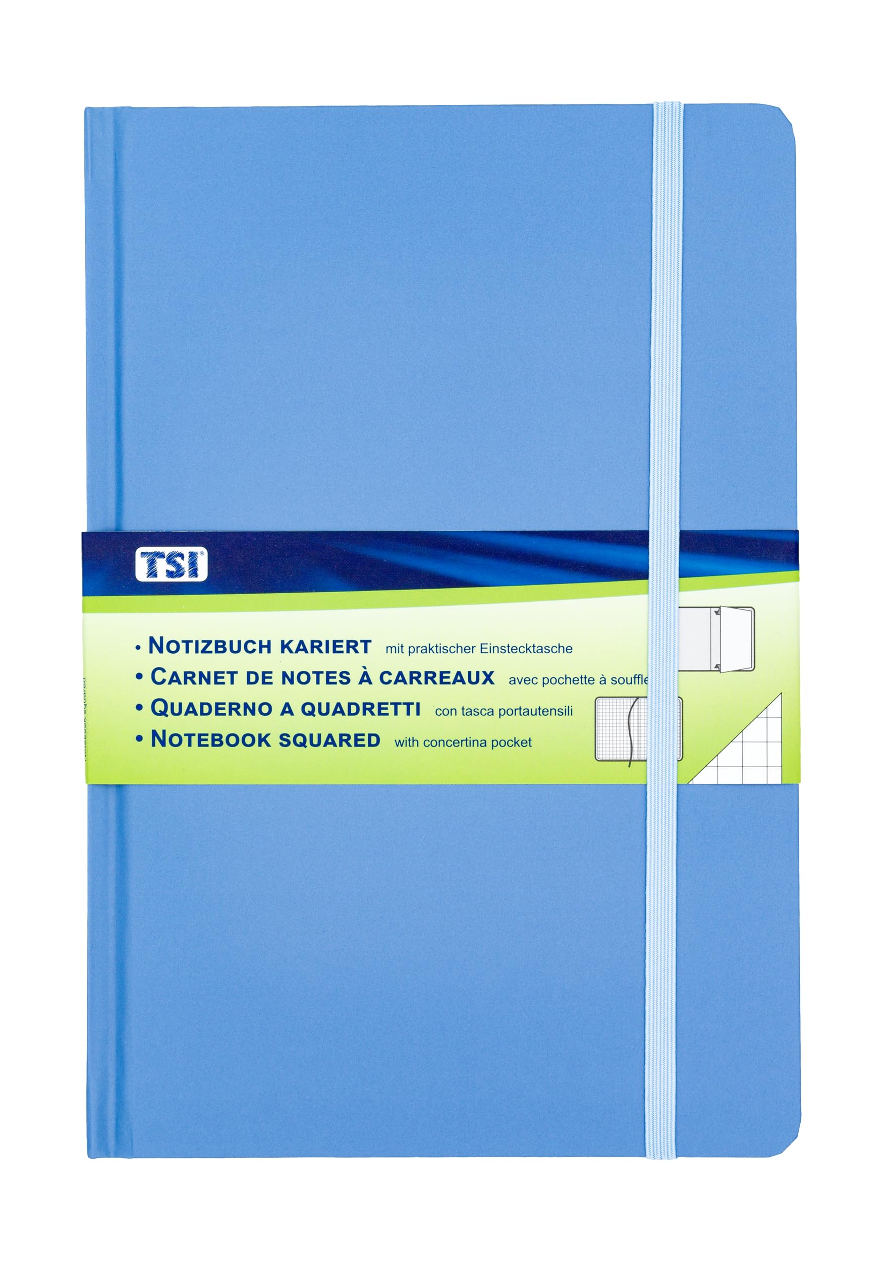 TSI63555-BL Notebook A5 Blue Squared with 192 Pages