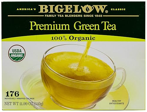 Bigelow Premium 100 té verde orgánico 176 unidades caja