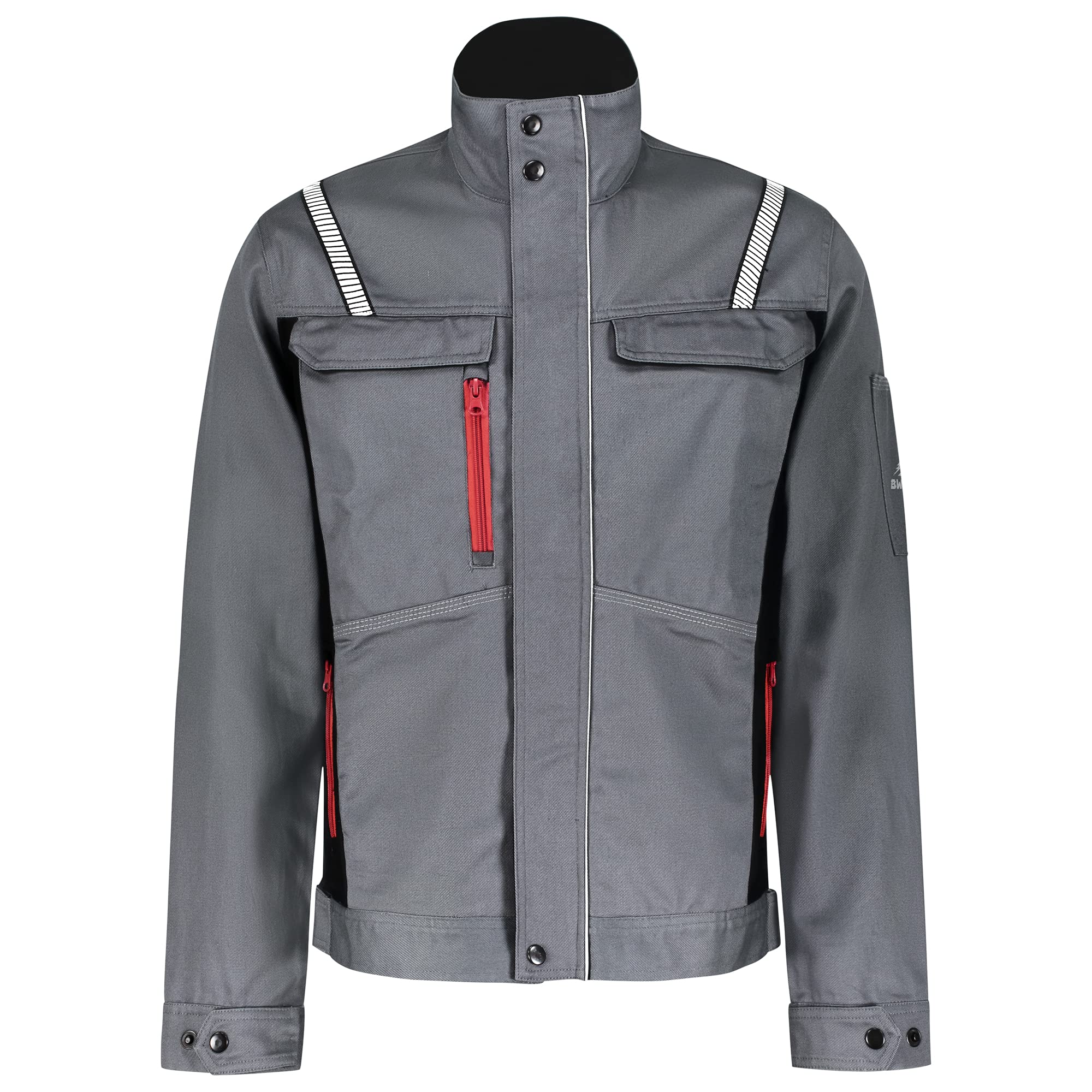 BWOLF Veste de travail Raptor 100% coton - Pour homme - Multifonctionnelle - Avec poches multifonctions - Bandes réfléchissantes