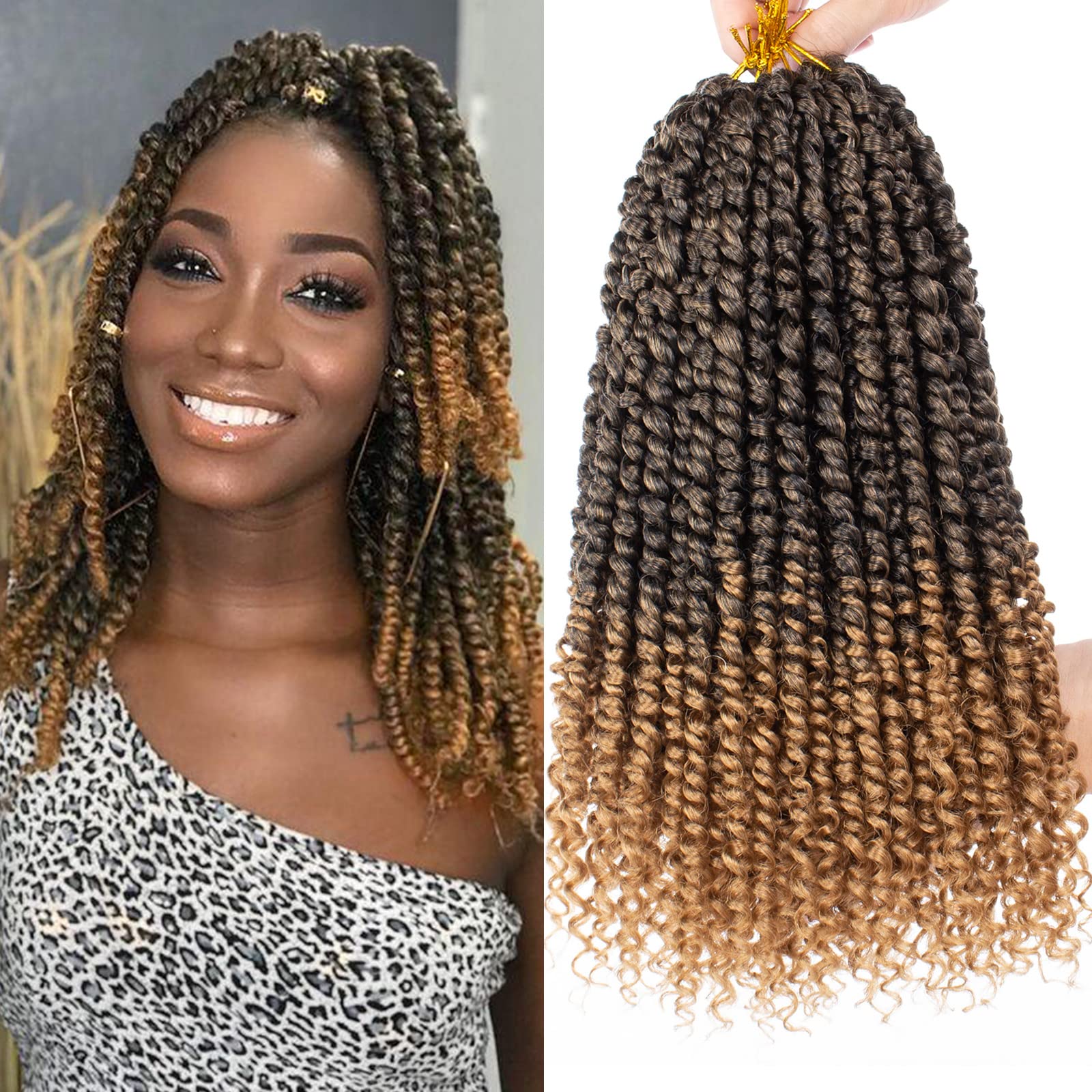 Amazon.com : Leeven 14 Inch Passion Twist Hair 8 Packs Crocht Hair