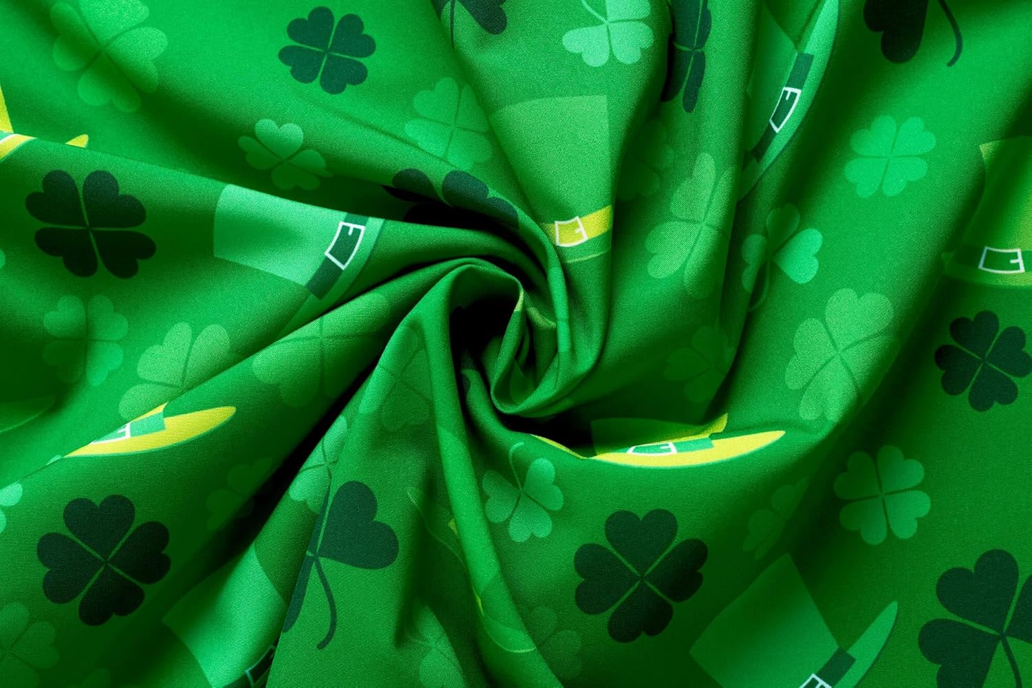 J&DHUASHA Mens St Patrick's Day Shirt Shamrock Irish Printed Green Clover Hawaiian Button Down Short Sleeves Shirts - Image 6