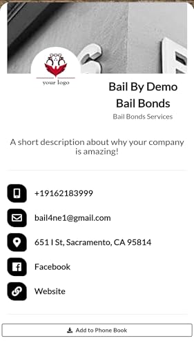 Bailby - Digital Bail Bonds Business Cards