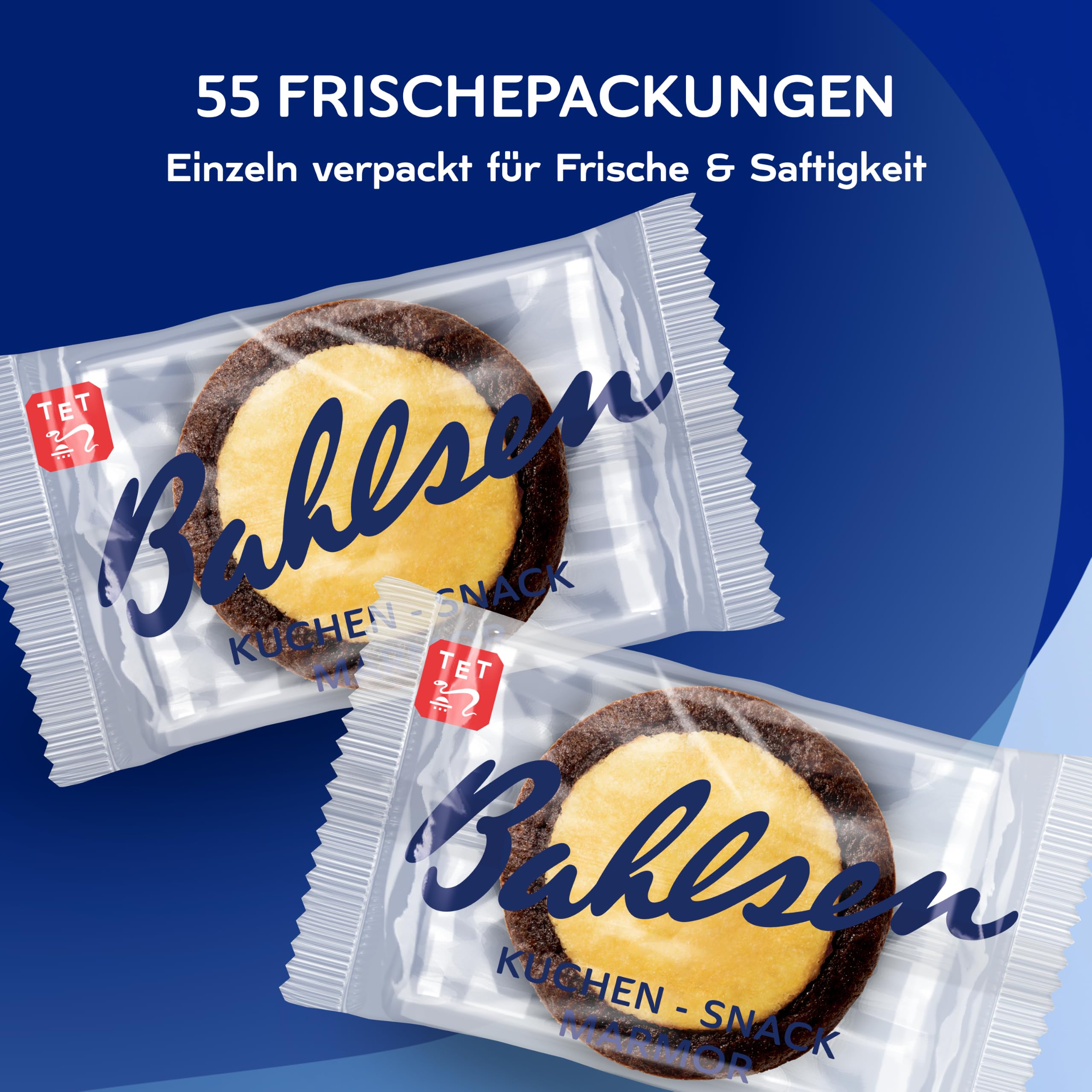Bahlsen Kuchen-Snack Marmor - Mini-Marmorkuchen, 55x27,5g