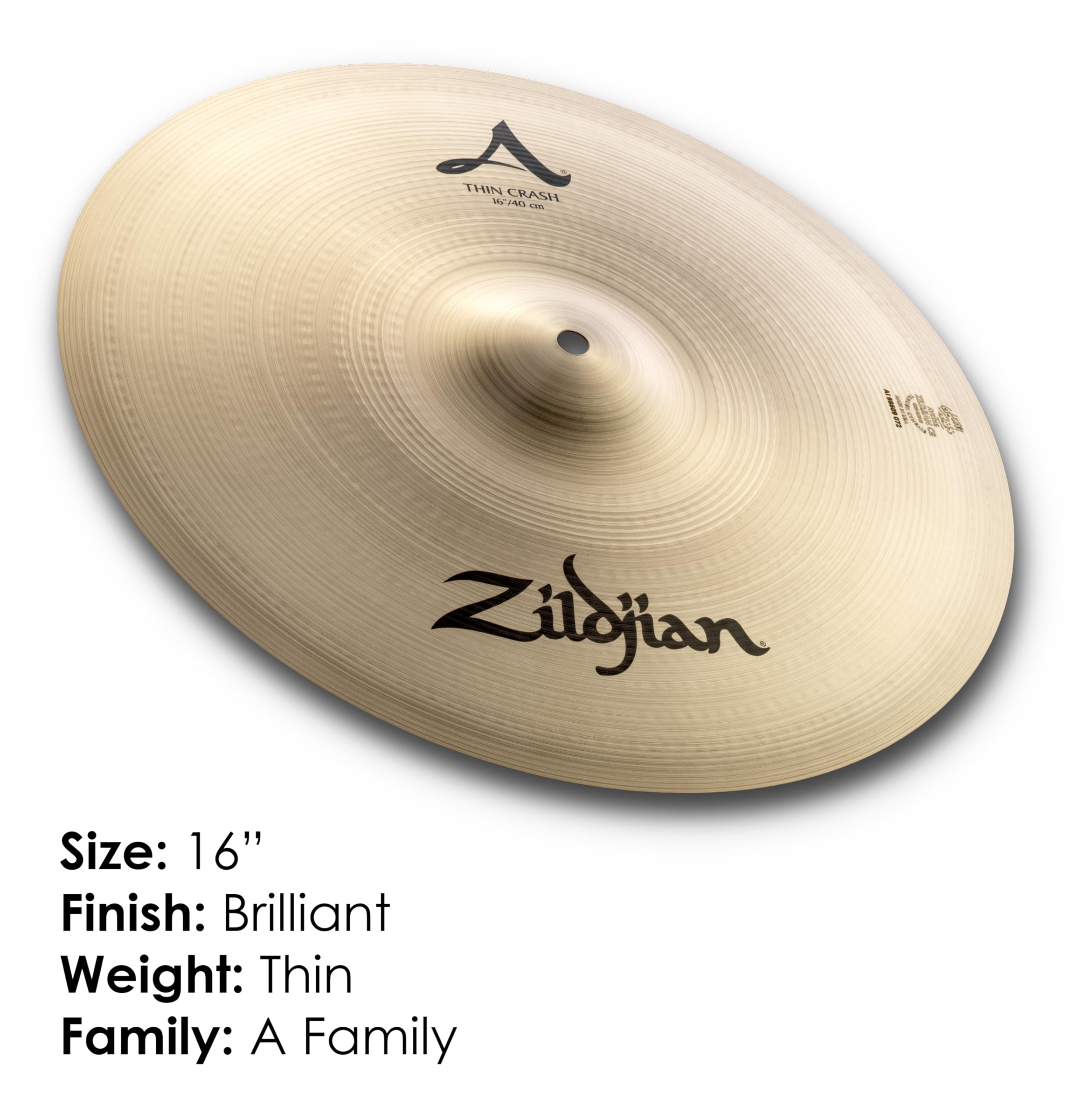 Amazon.co.jp: ジルジャン クラッシュシンバル シン A 16インチ