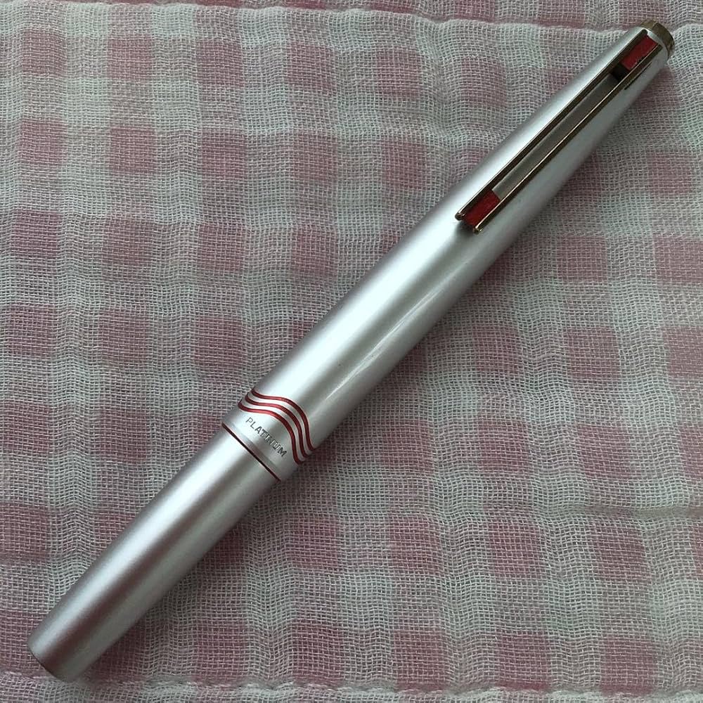 Amazon | プラチナ 22K 22金 万年筆 ショート 赤 | 万年筆