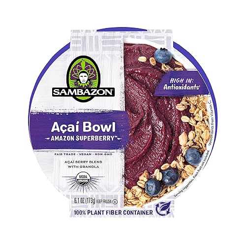Sambazon Cuenco orgánico de Amazon Superberry Açaí, 6.1 onzas (congelado)