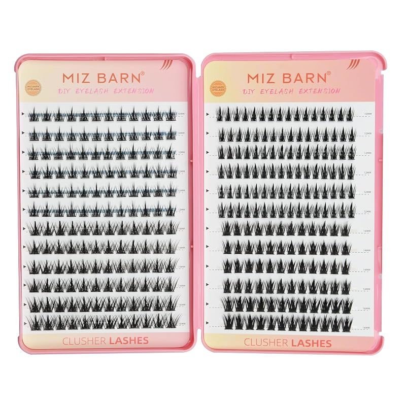 Miz Barn Kit com 312 Cílios Postiços Individuais em 4 Estilos