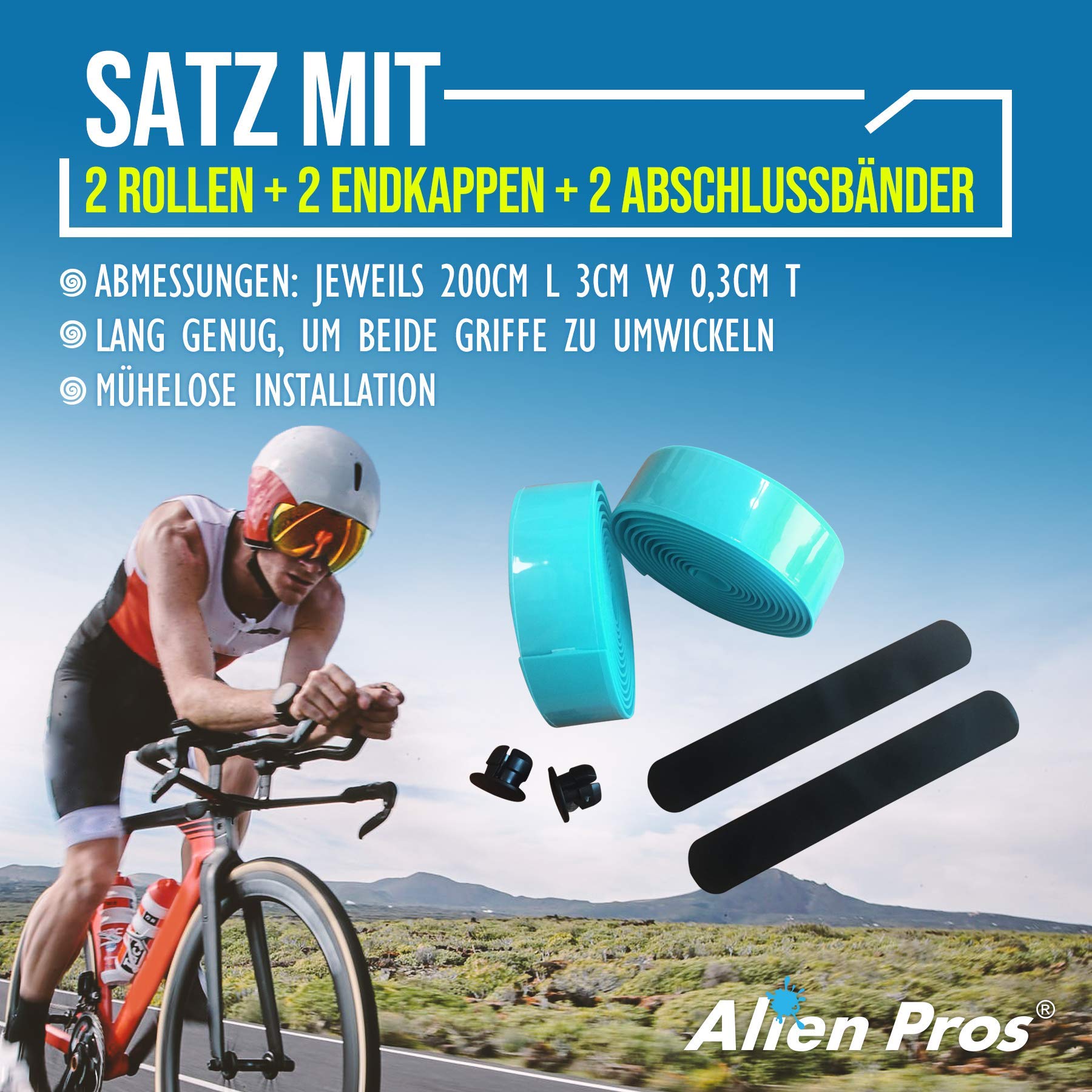 Nastro Manubrio Bici Antiscivolo Con Motivo Carbonio - Foto 8