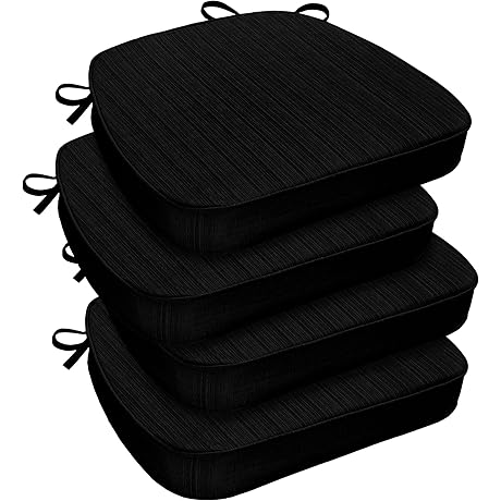 The Black Comfort Booster: downluxe Black Chair Cushions for a Touch of...
