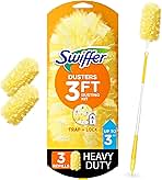 Swiffer Duster Heavy Duty 3 ft Extendable Handle Starter Kit with 3 Refills