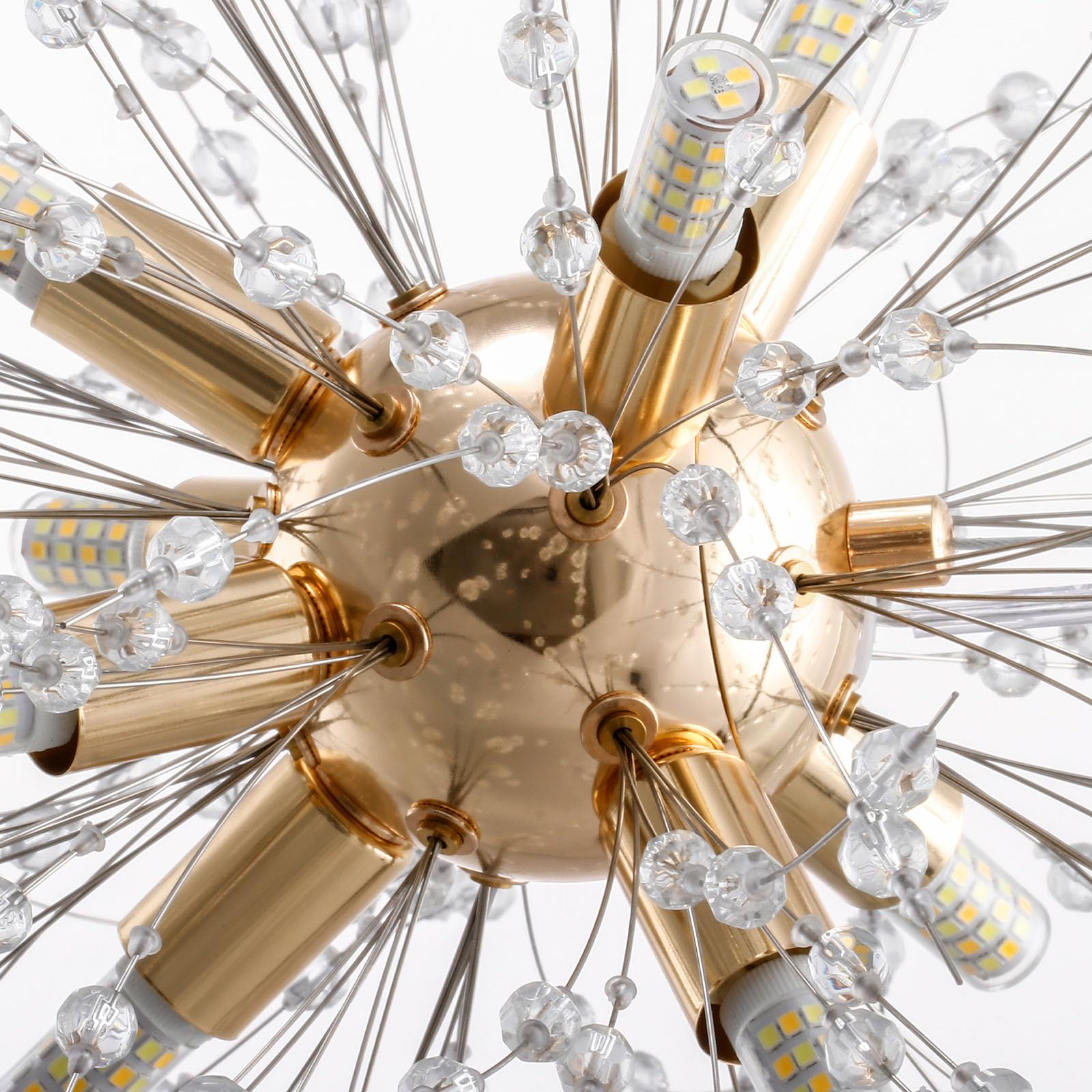 KAWELL Luxe Cristal Plafonnier Moderne Lustre en Cristal