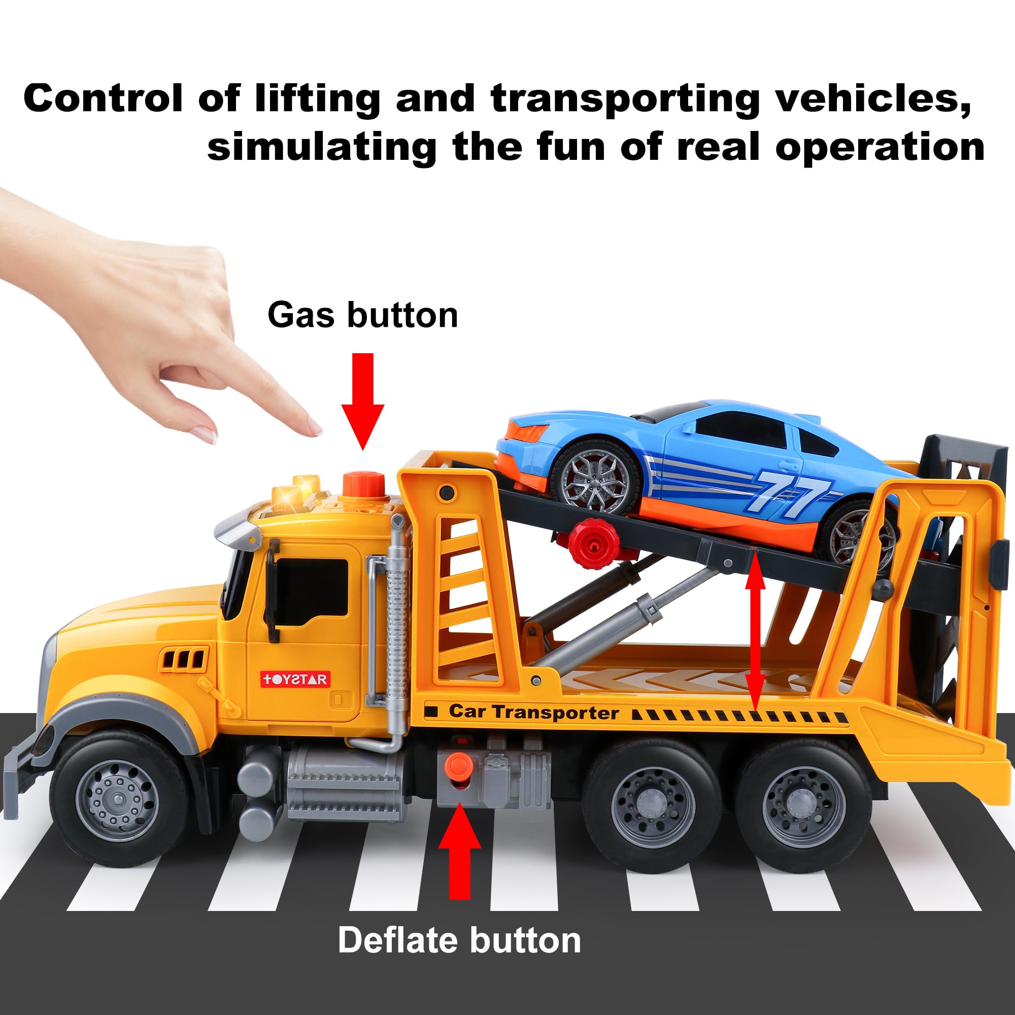 Amazon.com: Dwi Dowellin Toy Truck Transport Cars Carrier with