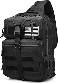 ATBP Tactical Sling Backpack Bag Military Shoulder Bag Pack for Men Molle Crossbody Bag 15L - ATBP