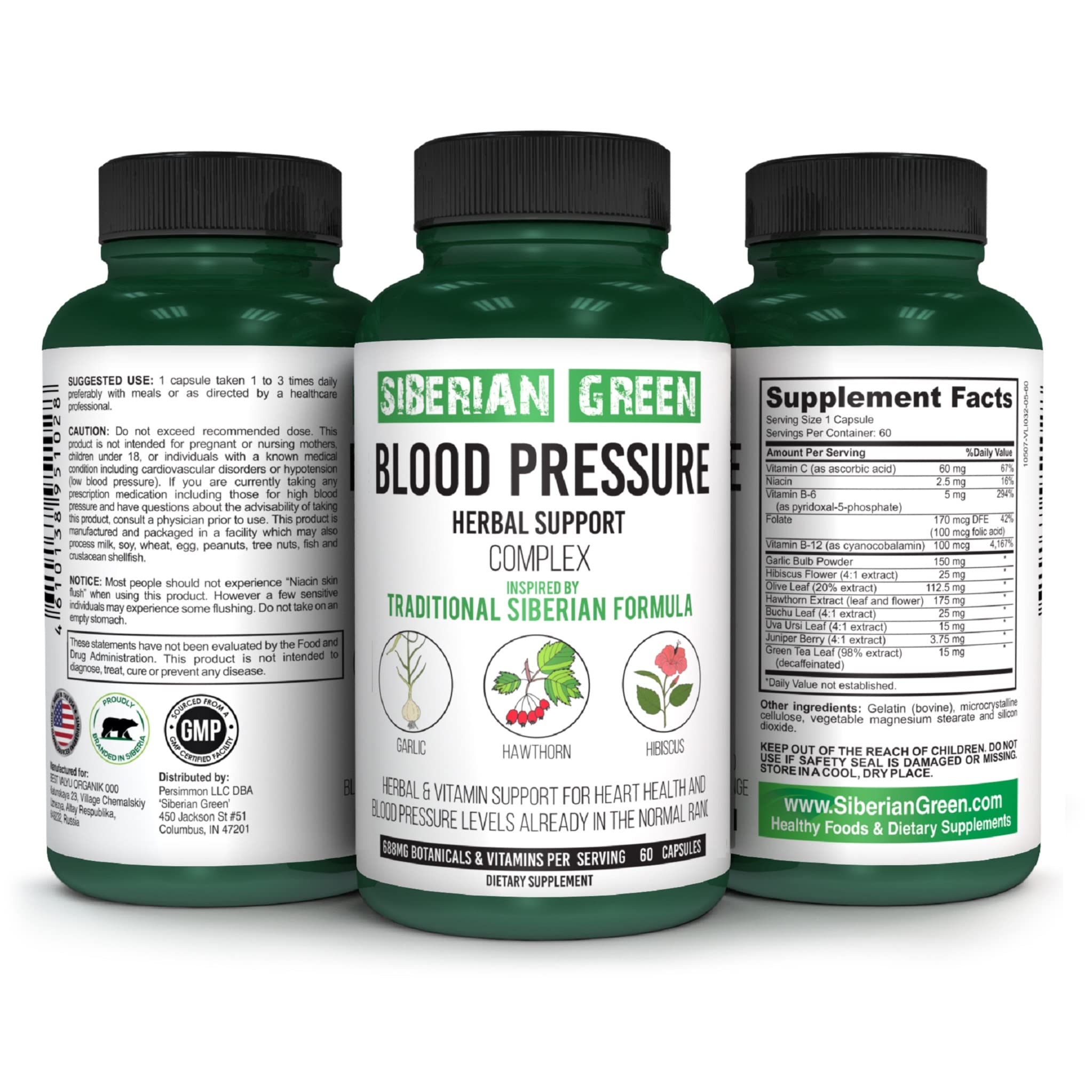 Amazon.com: Siberian Green Blood Cardio Pressure Herbal Support