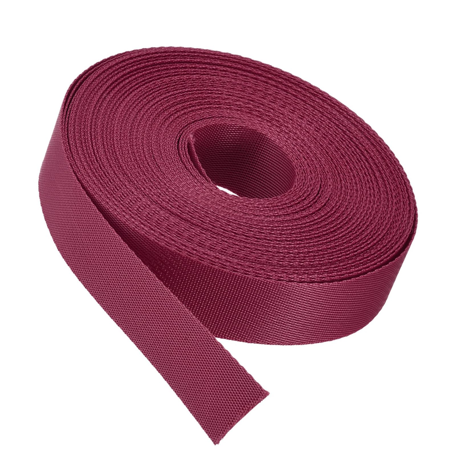 Unifizz Flat Nylon Webbing Strap – 1 Inch x 4 Yards Magenta, Abrasion-Resistant for Pet Leashes, Bag Handles, Furniture Repair & Garden Ties