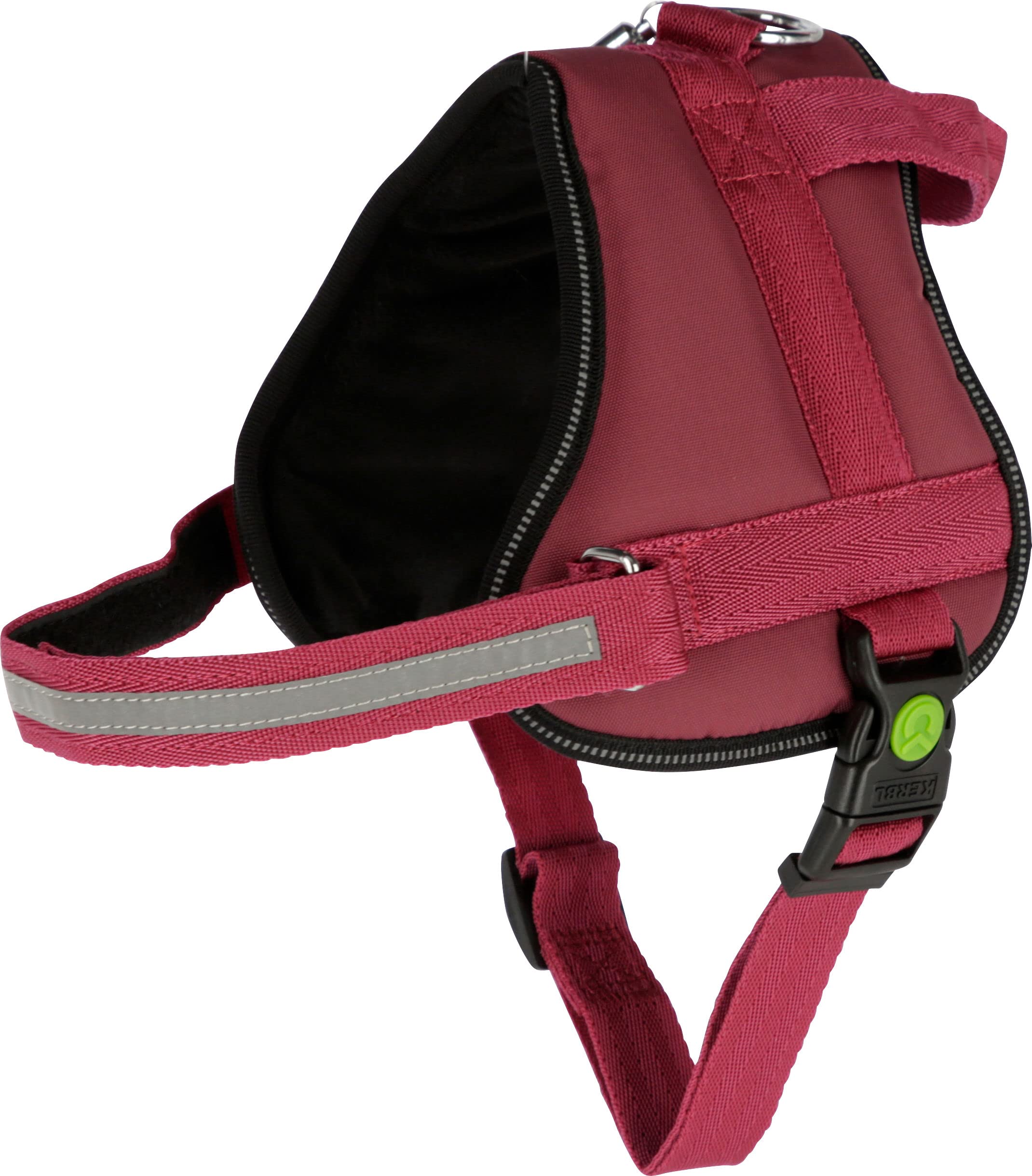 Kerbl Pet Maestro 2.0 Harness Burgundy 38 mm x 83-113 cm with Address Bar, 38 mm x 83X113 cm - Image 2