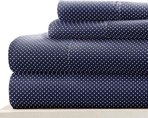Linen Market Juego de sábanas King de 4 piezas (azul marino)  Duerme mejor que nunca con estas sábanas ultrasuaves y refrescantes para tu cama