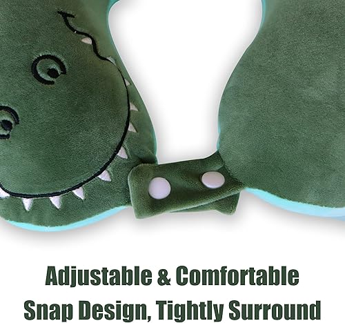 Vista 3 de Sexysamba Reposacabezas y almohada de cuello de dibujos animados para niños y niñas, adolescentes, accesorios de viaje para avión, automóvil