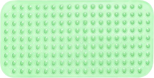 Miniatura 153 de Tapete grande antideslizante para bañera y ducha de 31 x 16 pulgadas (solo bañeras suaves/sin textura), seguro, limpio, lavable a máquina, agarre y