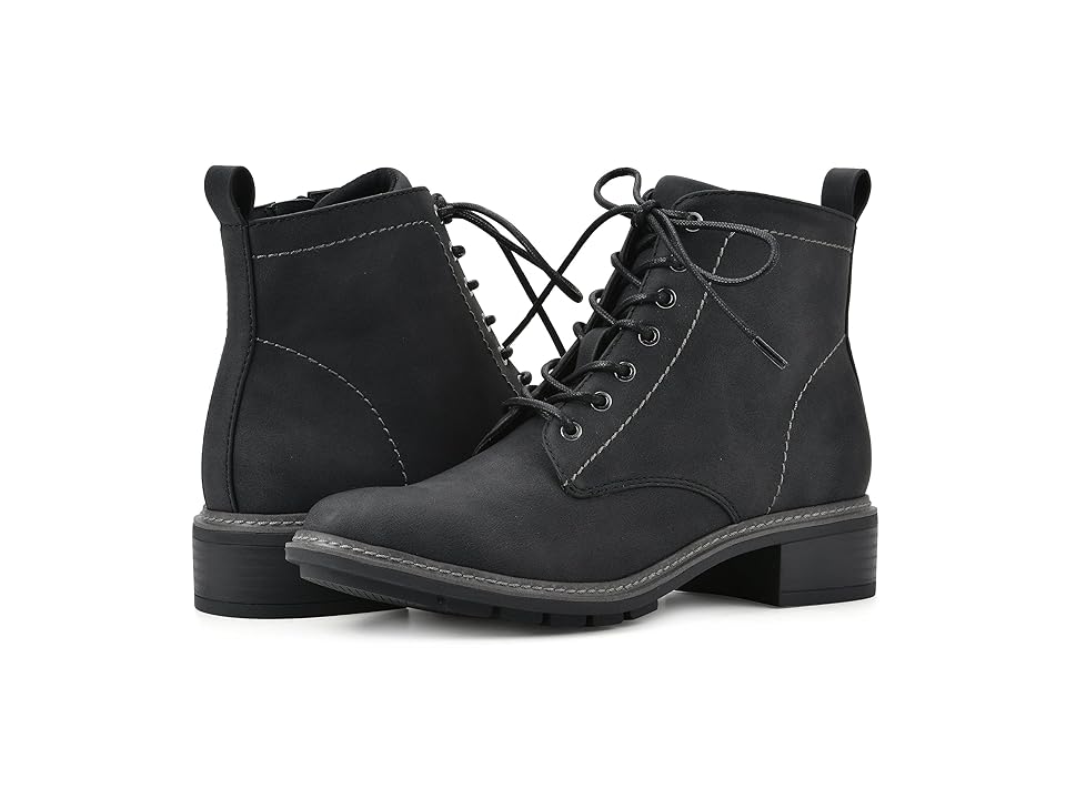 Cliffs by White Mountain Eligible (Black/Nubuck/Fabric) Women's Boots INTERNATIONAL SHIPPING