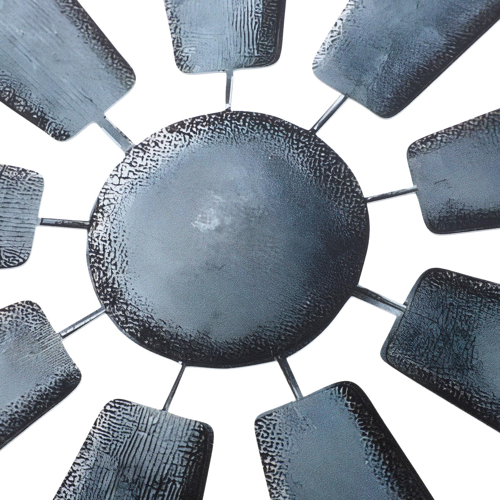 3 Stück Rustikale Metall Windmühlen Wandskulptur für Wohnzimmer