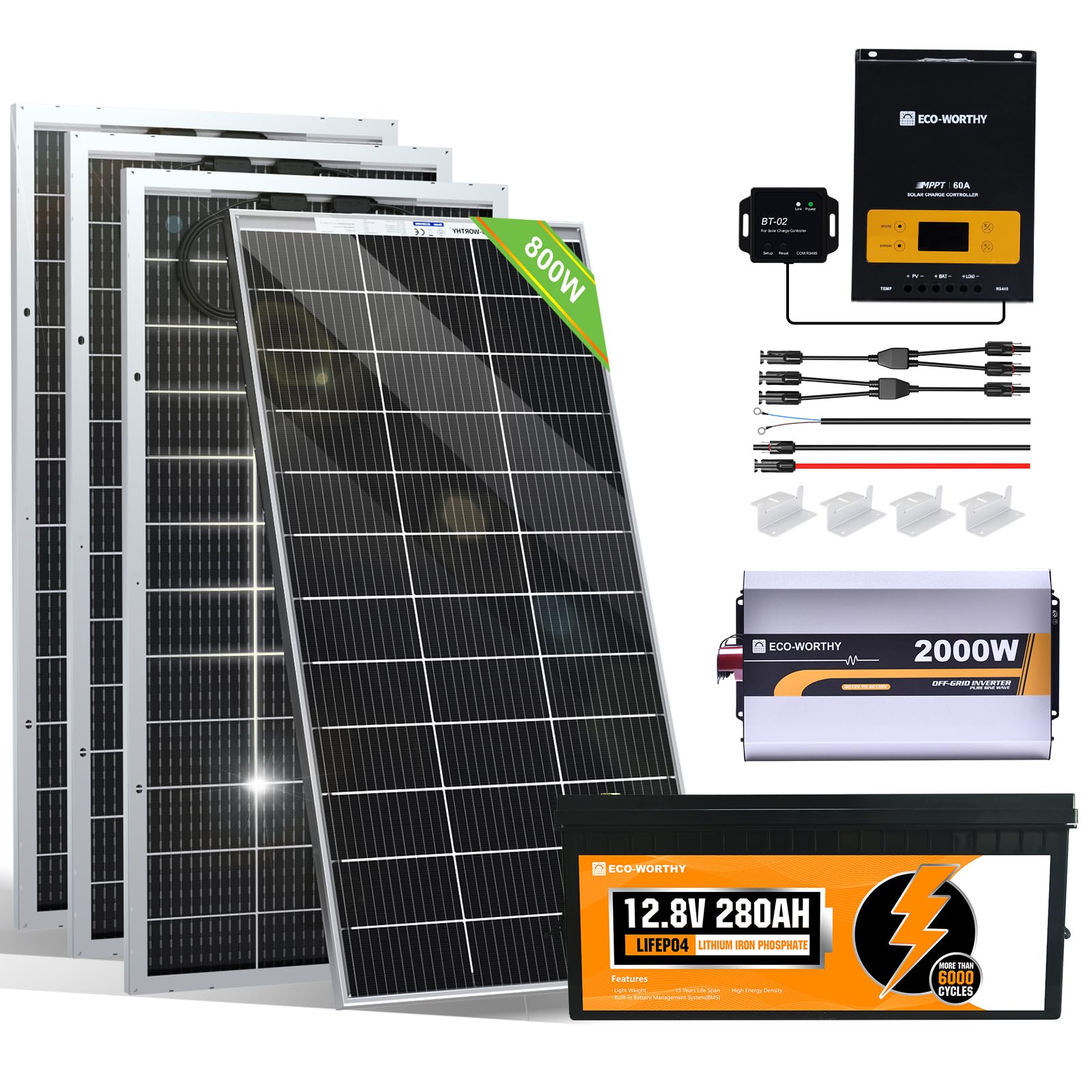 ECO-WORTHY 800W Solar Kit