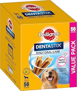 PEDIGREE DentaStix Large Dental Dog Treats Daily Oral Care 56 Sticks Value Pack