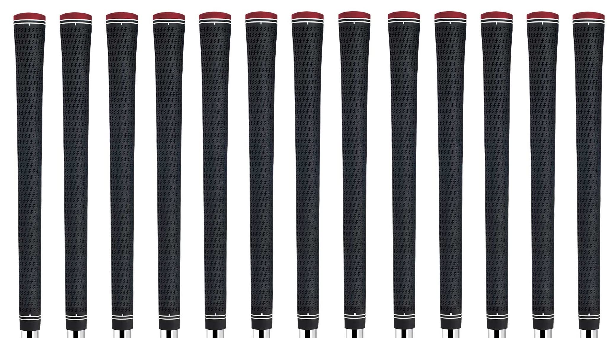 Lamkin Crossline Black 360 Golf Grip Bundle (13 Piece), Midsize