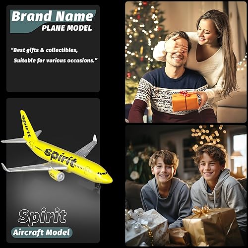 Miniatura 5 de Sky Trek Modelo de aviones Spirit Airplane Airlines Avión Modelo de avión para colección de exhibición y regalos