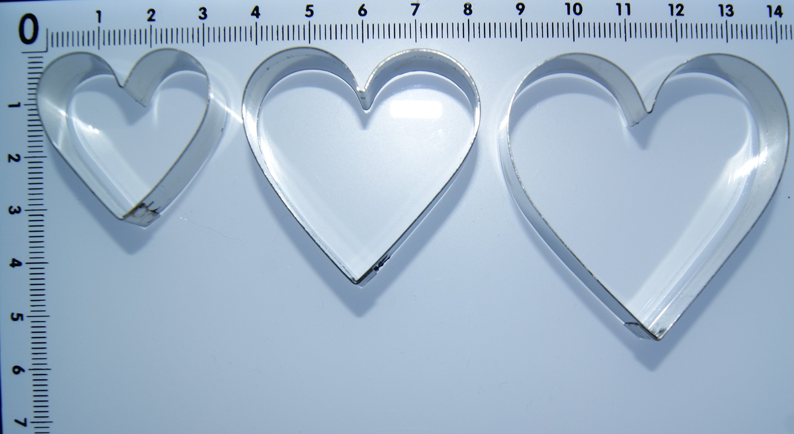 Heart Cutter Set (30/40/50mm), Stainless Steel Sugarcraft Cutter, Valley Cutter Company, Sugarcraft, Cake Decorating, FIMO - Image 3