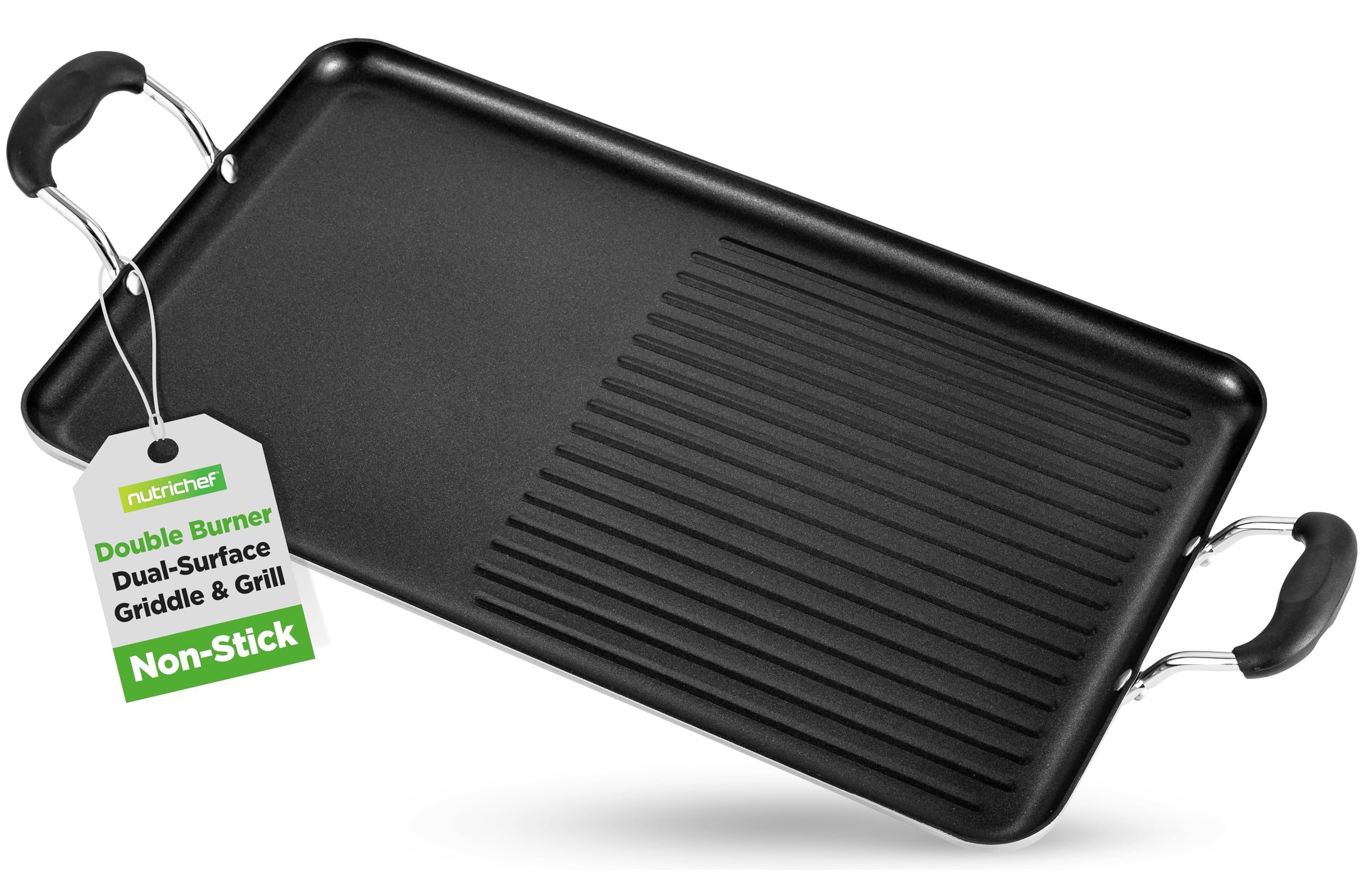 NutriChef Double Burner Griddle