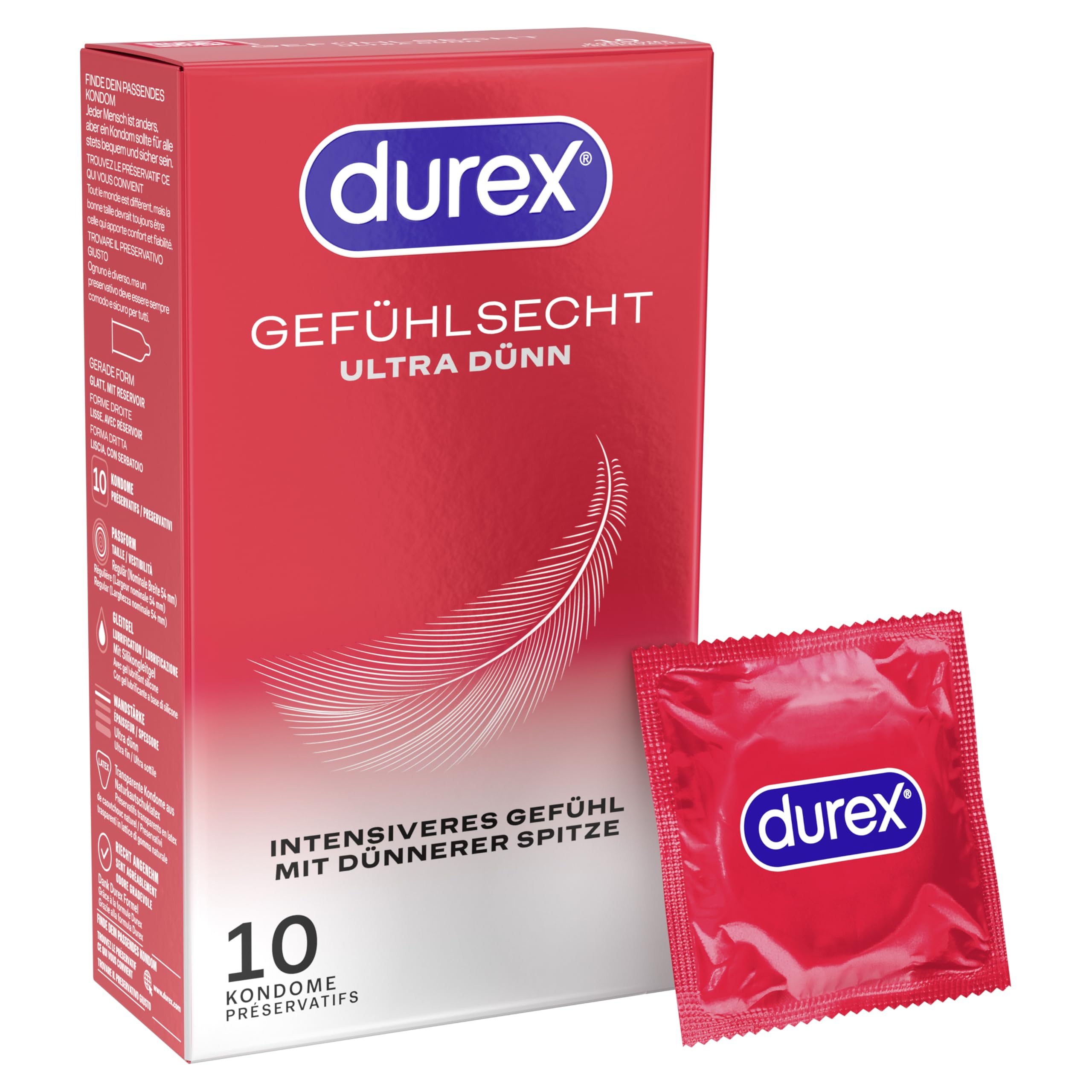 Durex Gefühlsecht Ultra Kondome 10 Stück