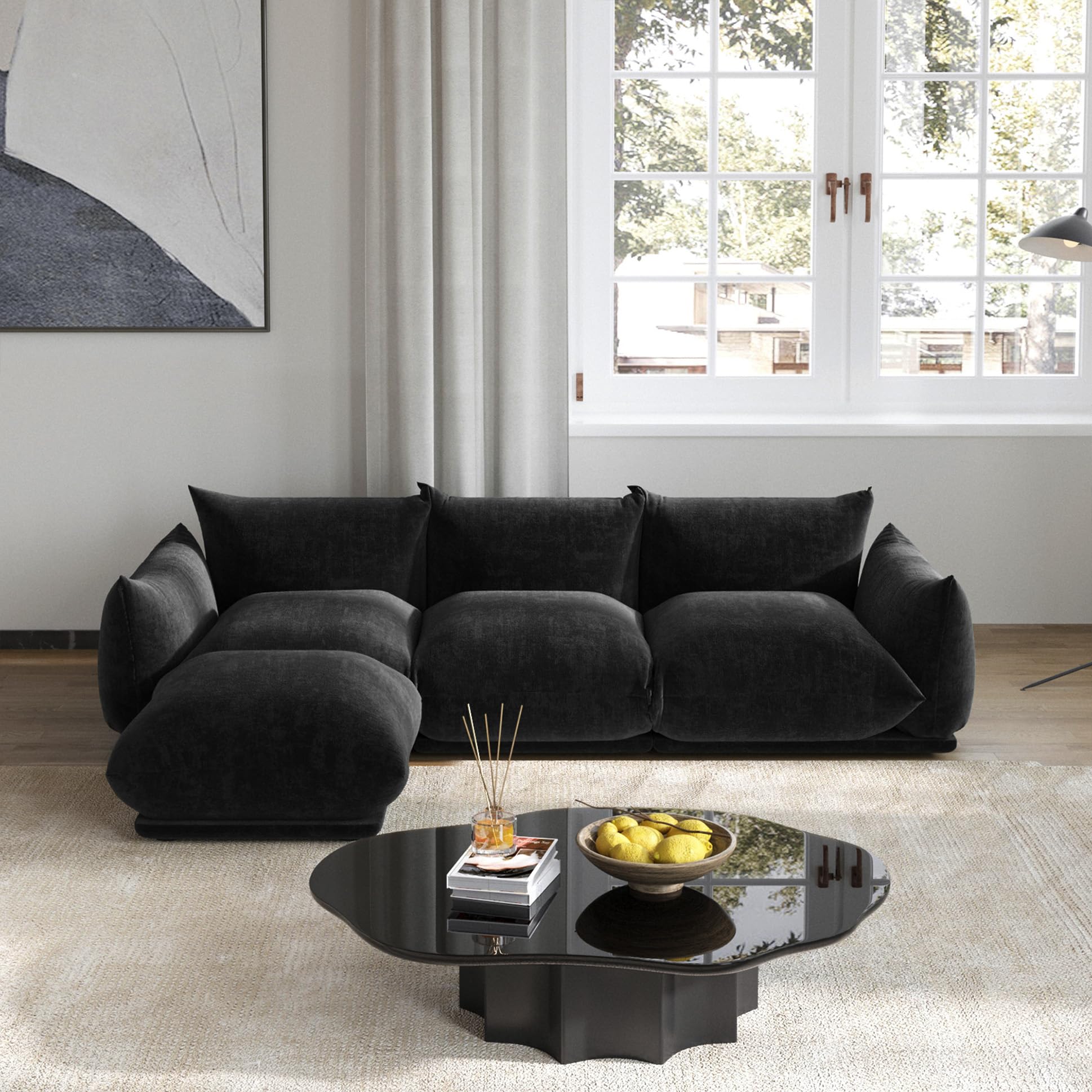 Amazon.com: Sdorens L Shaped Modular Sectional Sofa, Mid