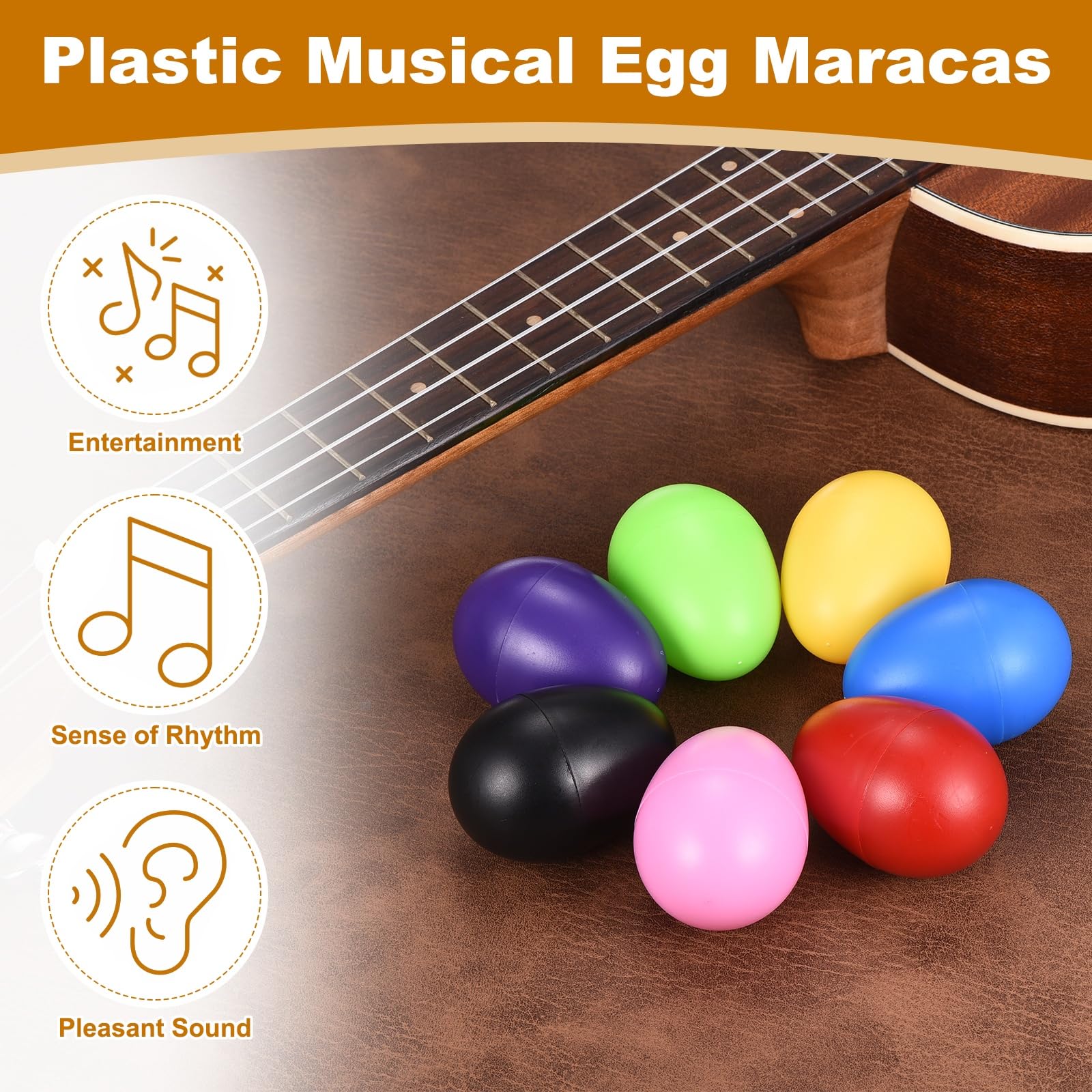 QUARKZMAN 12 Pcs Maracas A Uova Strumenti Musicali In Plastica Viola