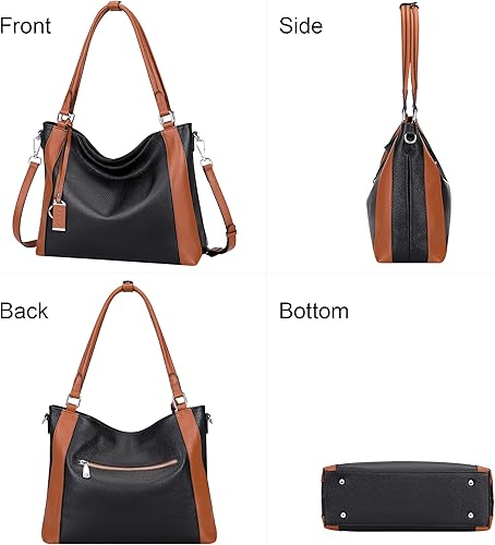 Miniatura 3 de Over Earth Bolsos de cuero suave para mujer bolso bandolera grande