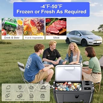 Car Refrigerator for Tesla Model Y 12V Fridge Cooler 21QT(20L) Car Freezer