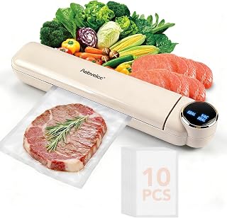Compact Vacuum Sealer for Food, 78KPA Suction, Dry/Wet Modes