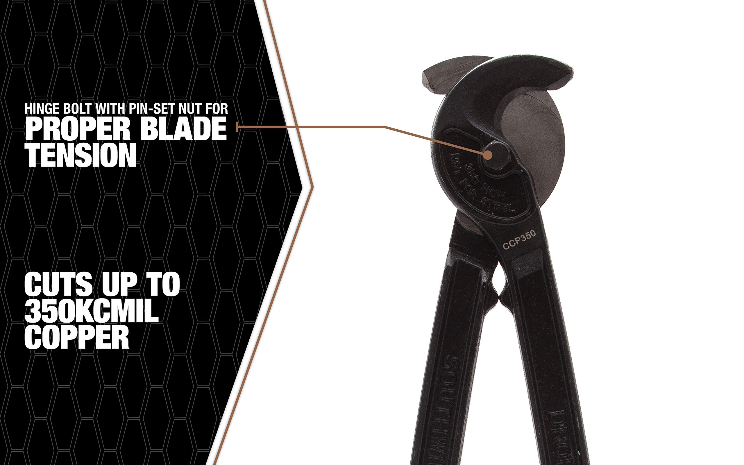 Southwire CCP350 - Cortador de cables utilitario con asas de agarre cómodo; 16 pulgadas