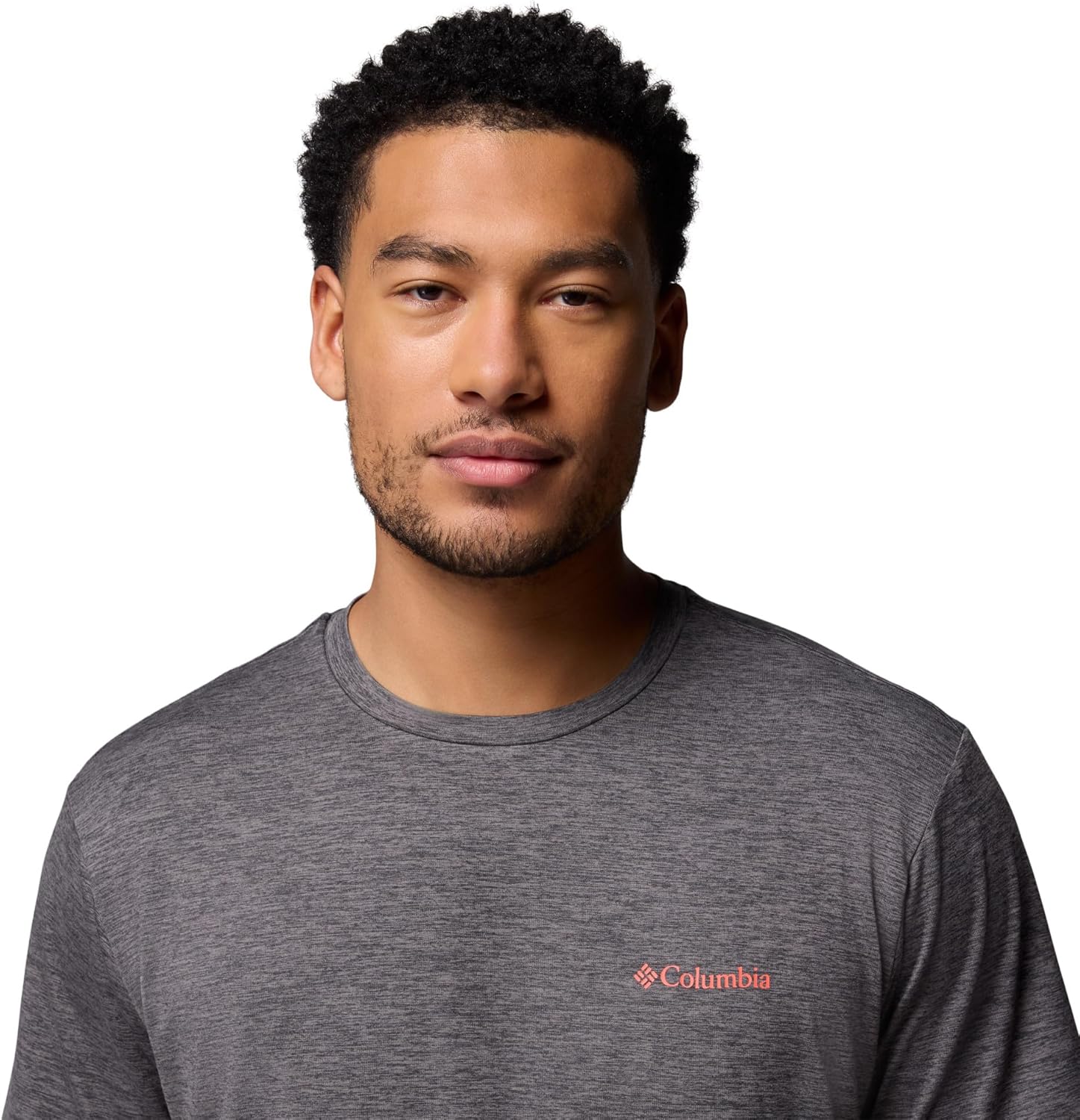 Columbia Mens Kwick Hike Back Graphic Short Sleeve Tee, Black Heather/Linescape, Medium - Image 3