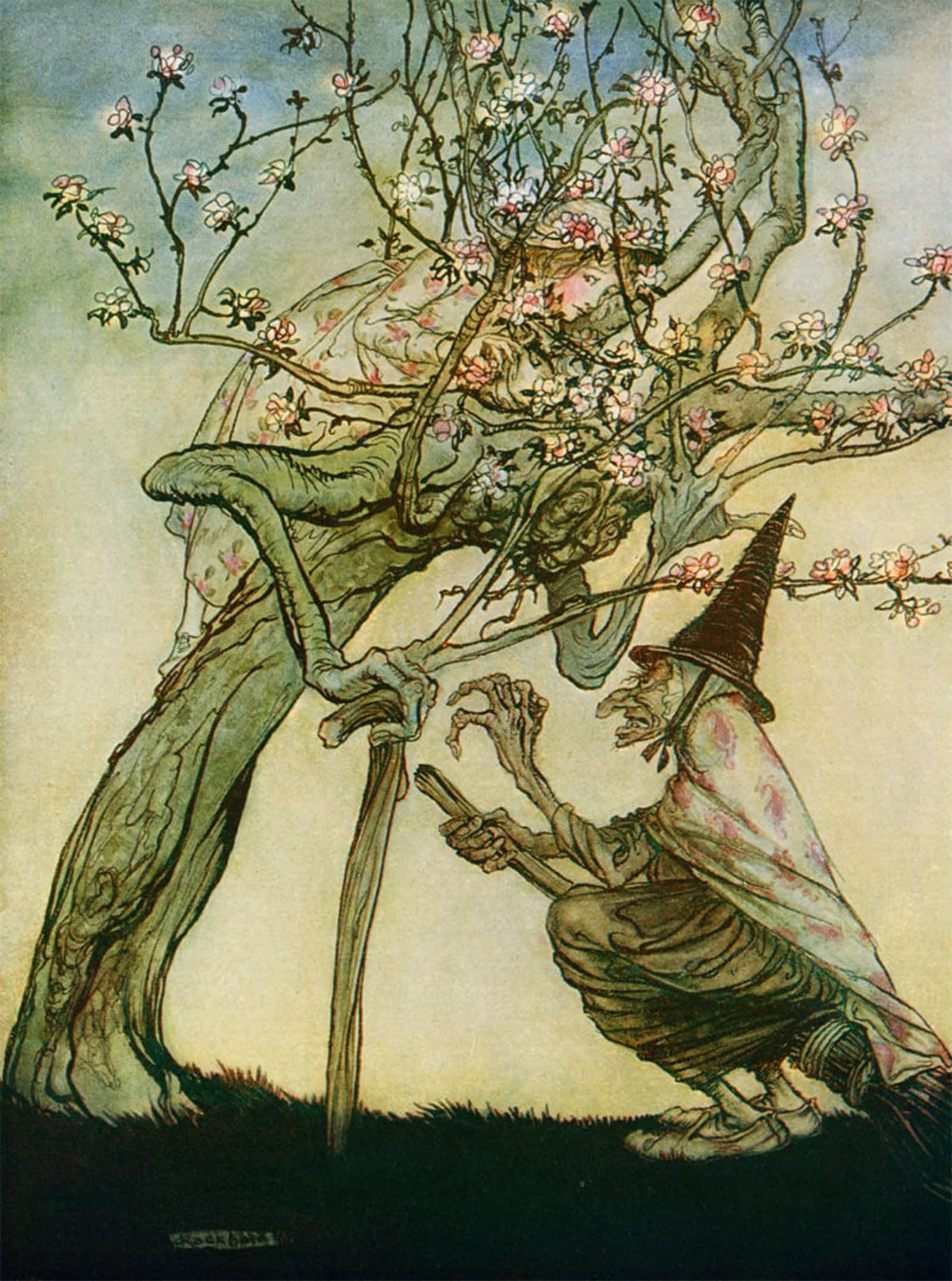 Toile Arthur Rackham deux sœurs impression d'art grand format - 5