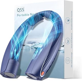 Kesguar Portable Neck Fan, 20H RunTime Cooling Fan, 6 Speeds 360° Airflow Personal Fan, Rechargeable Hands Free with 6000mAh Battery Wearable Fan Gifts for Women Men Outdoor Travel Camping