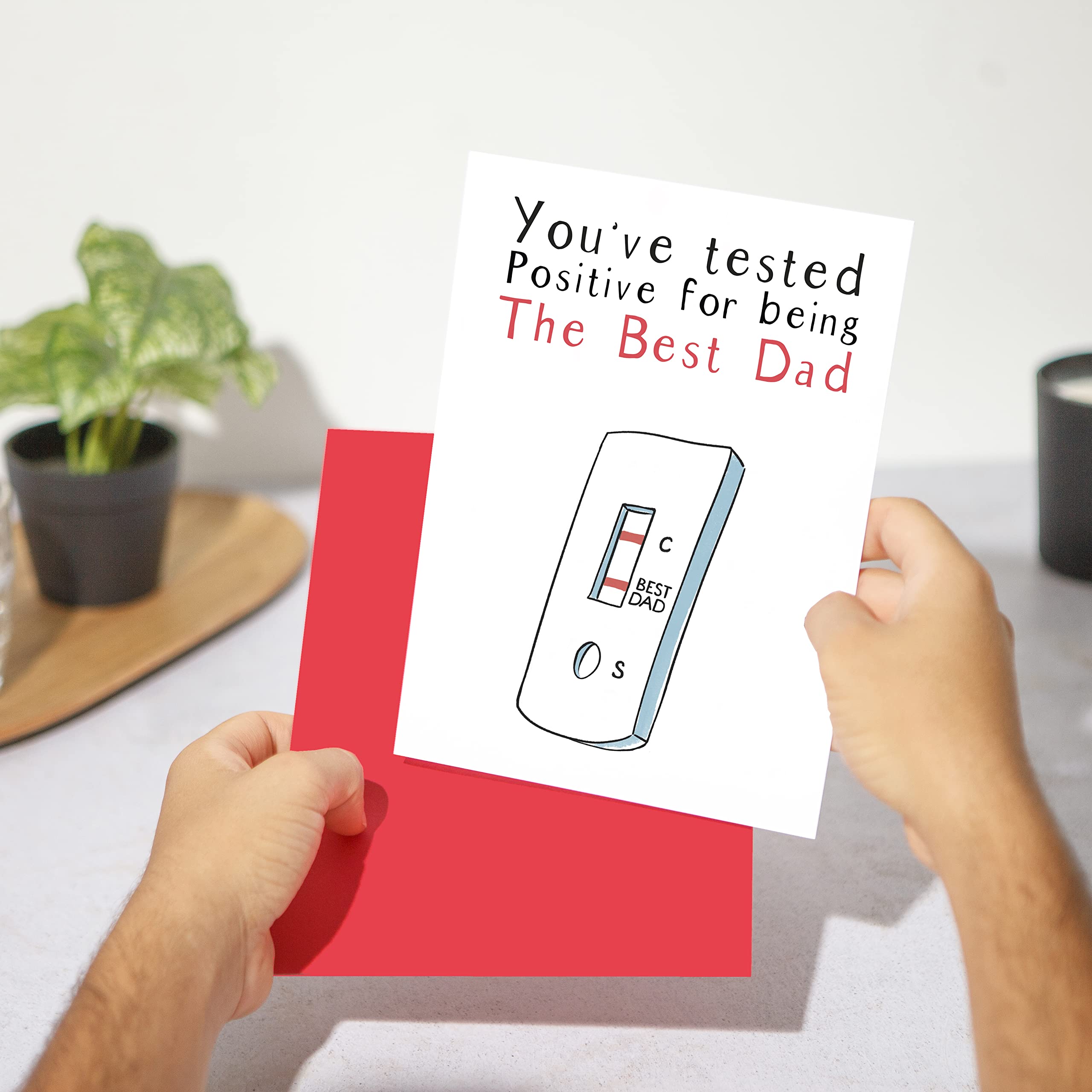 Biglietto di auguri per compleanno o festa del papà, divertente
