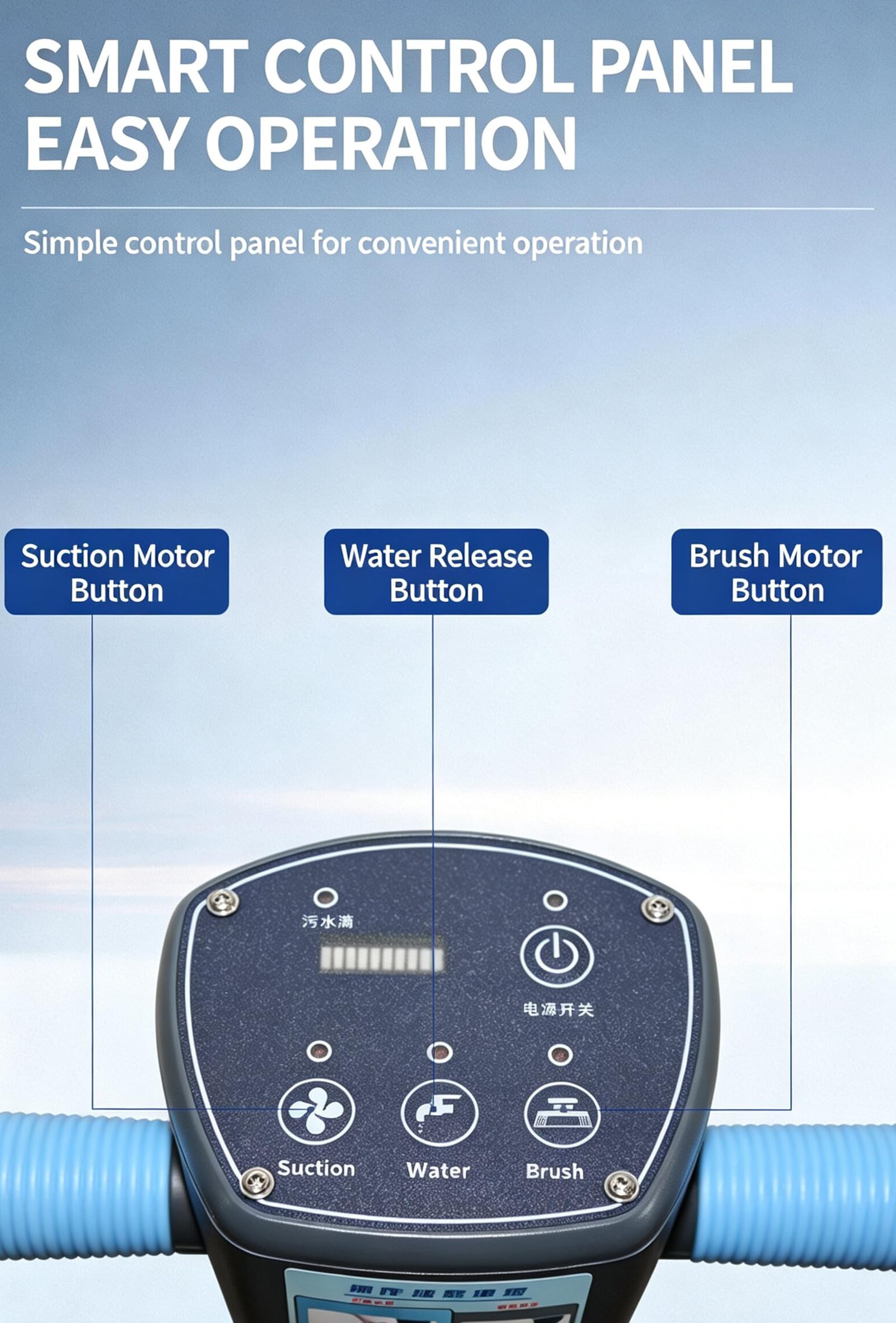 Autolaveuse compacte, d'inclinaison Verticale à 90°