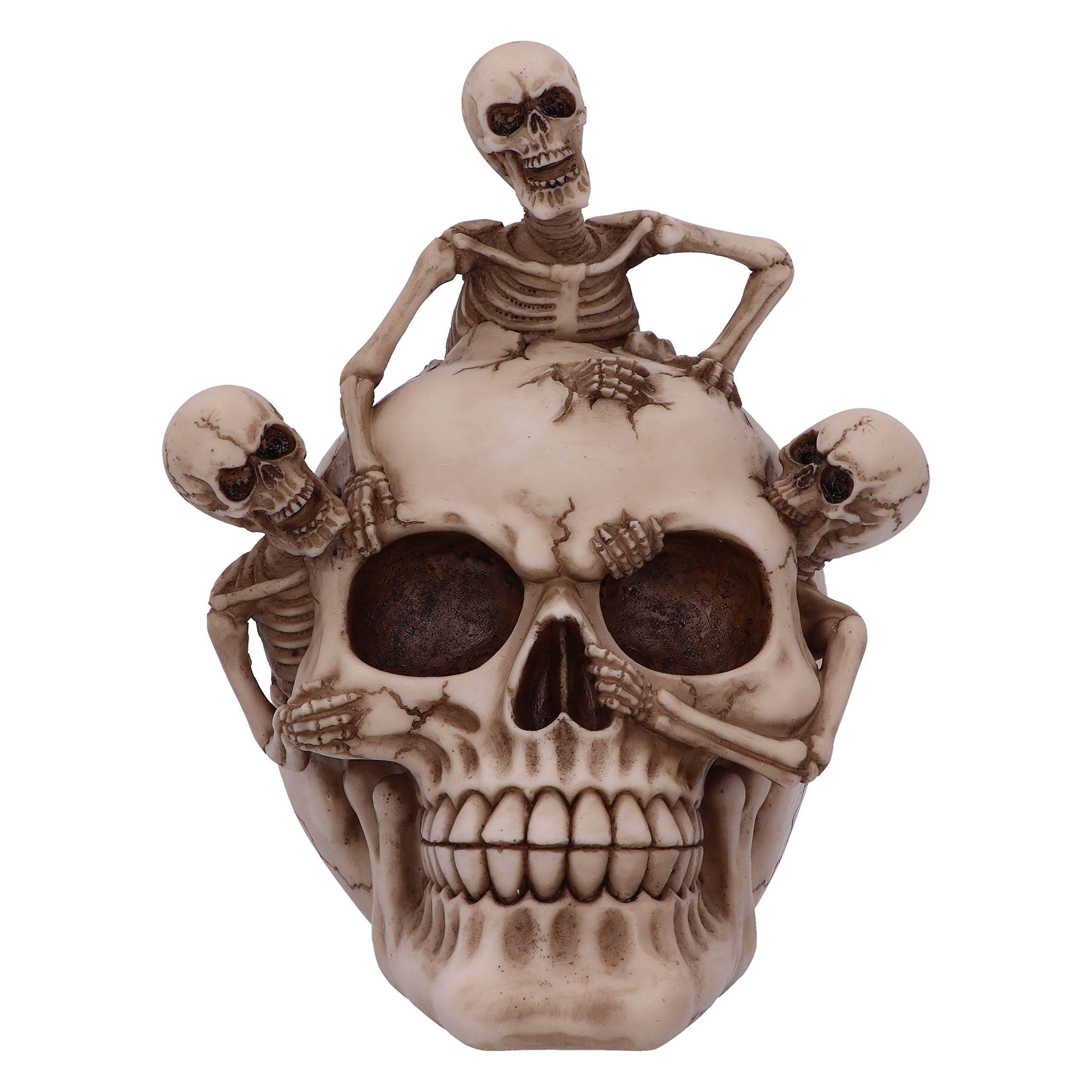 Nemesis Now Breaking Free Skeleton Emerging from Skull Ornament 17.7cm