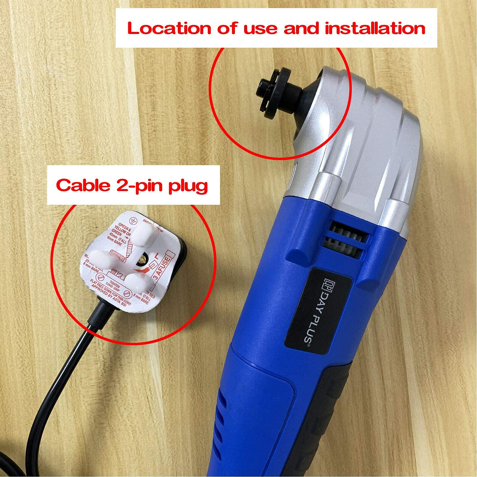 Oscillating Multi Tool, 180W, 21000rpm, Multi Purpose for Sanding Scraping Cutting Polishing Grinding Grout Removal Power Tool, Includes 17-Piece Universal Accessories