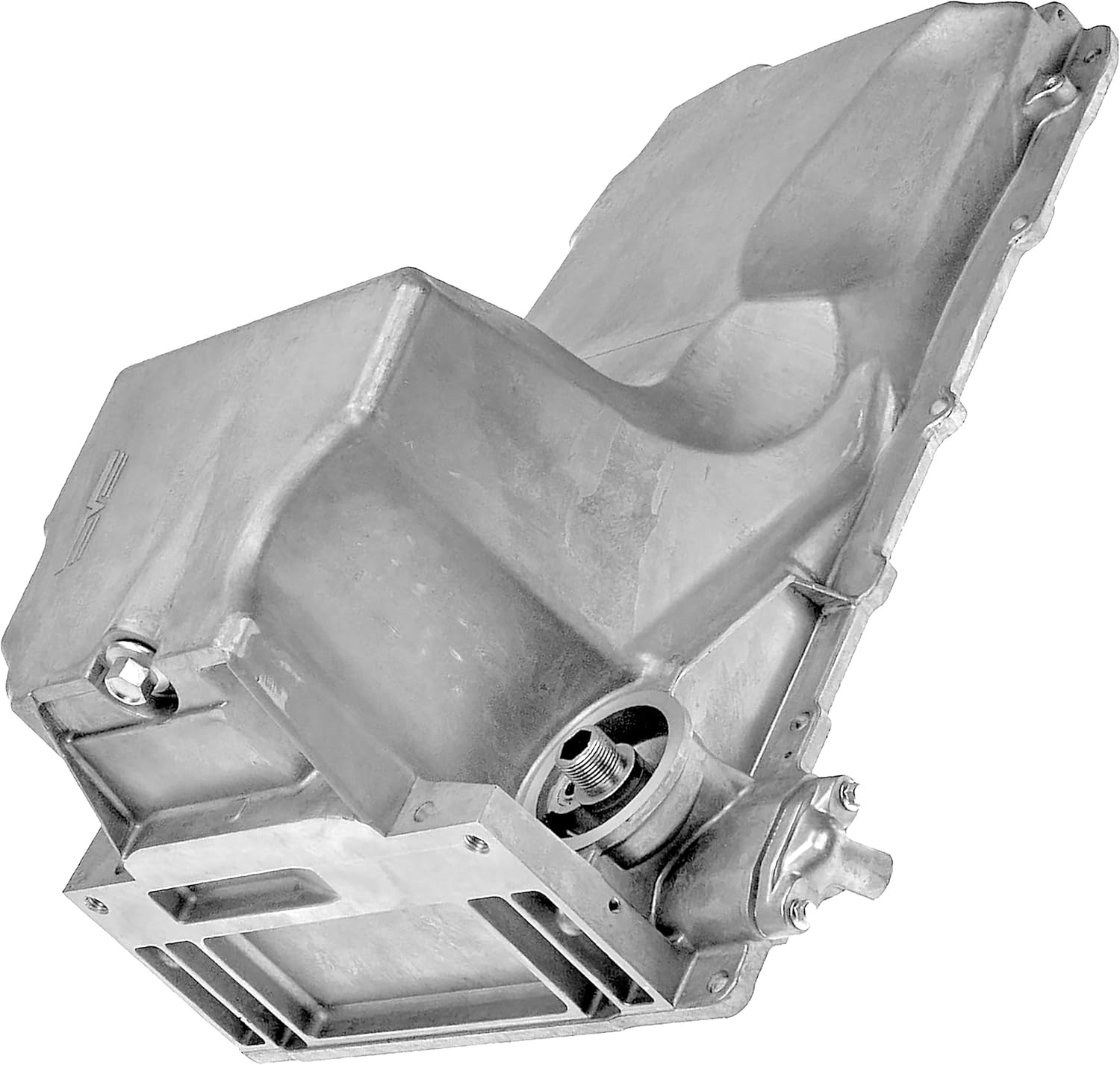 APDTY 375246 Engine Oil Pan Assembly w/Drain Plug (Aluminum, 4.8L 5.3L 6.0L LS Engine; Replaces 12579273, 11562588, 264315, GMP53A)