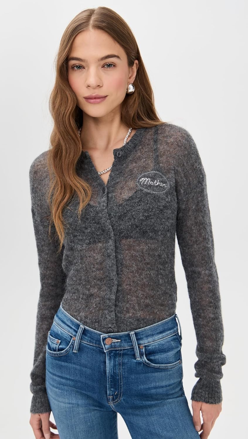 MOTHER Women's The Alpaca Crop Cardigan - Image 2