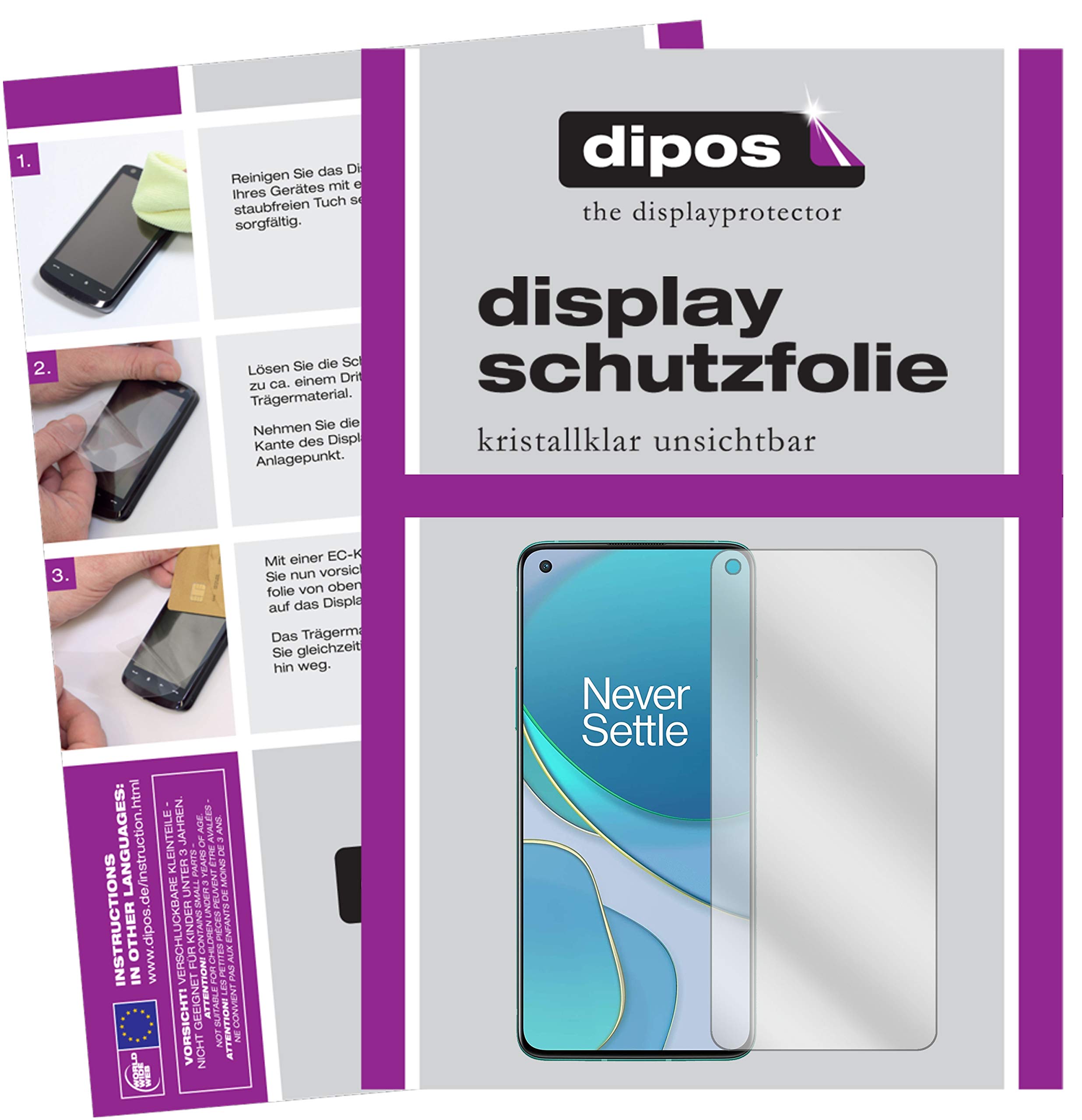 dipos I 2x Pellicola Protettiva opaco compatibile con OnePlus