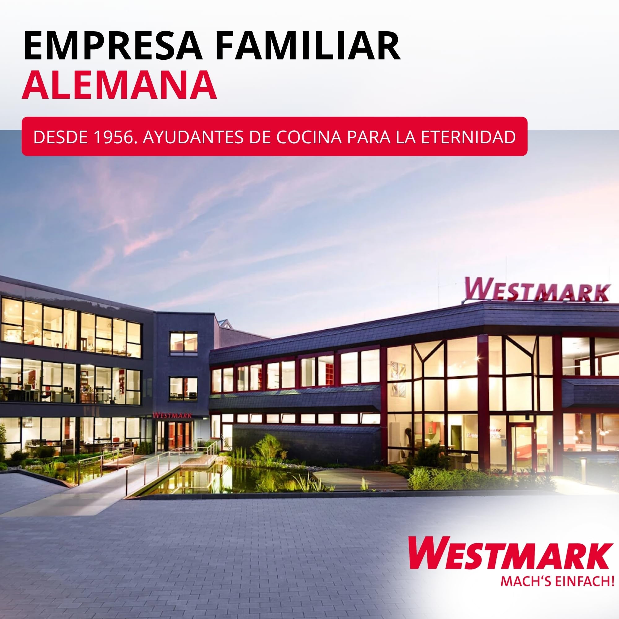 Westmark Exprimidor de cítricos y naranjas, capacidad 30 ml, cristal transparente, 308122E1