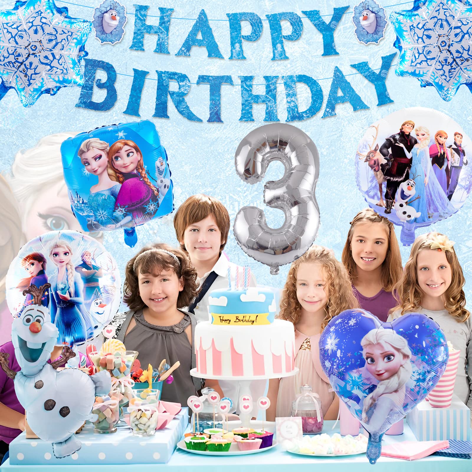 Festa A Tema Frozen - Decorazioni Per Dolci